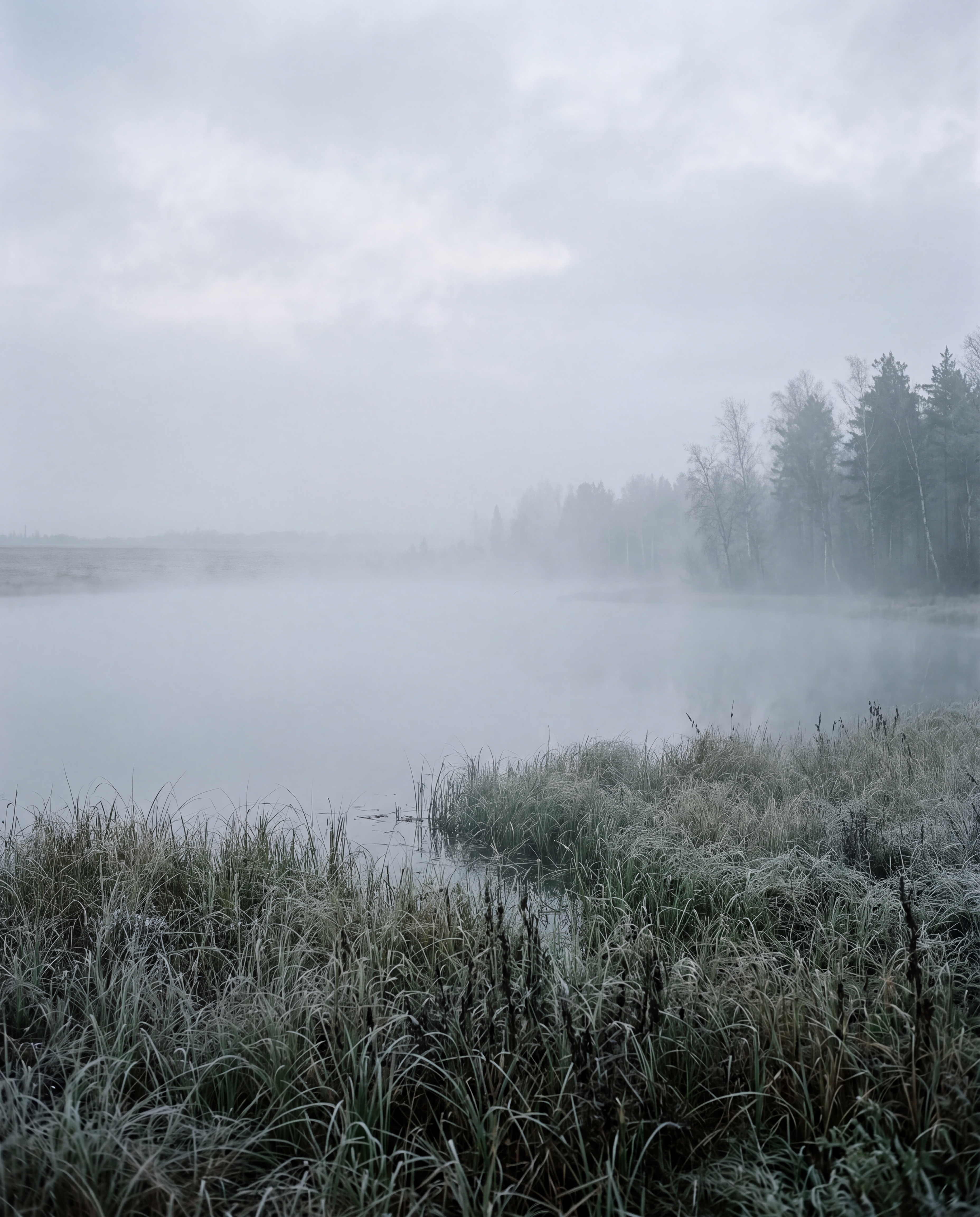 Потаённое озеро Окунево - пятое сакральное озеро в утреннем тумане